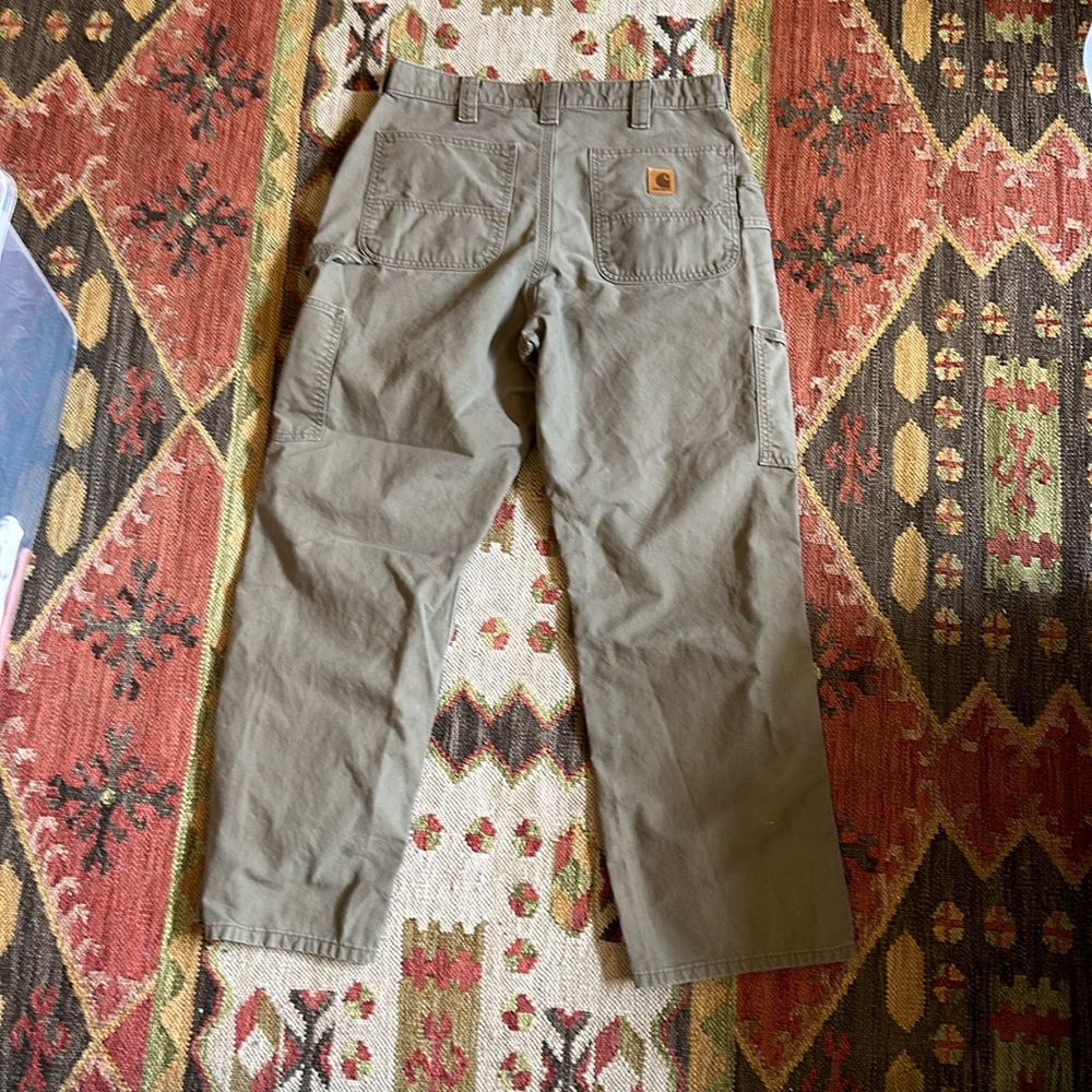 Carhartt Men’s Olive Green Cargo Pants - Picture 2 of 2